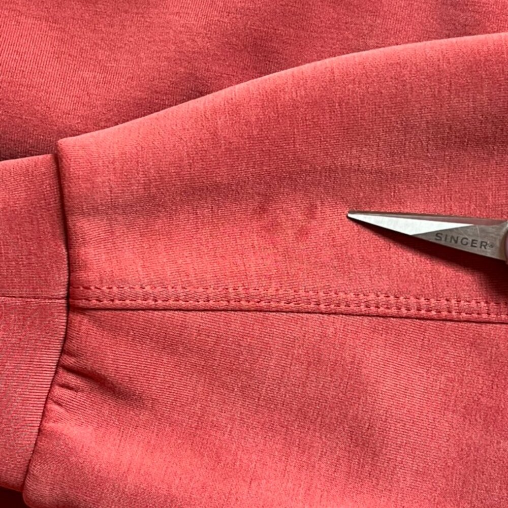 Lululemon Perfectly Oversized Cropped Crew Softstreme Cayenne Size XS - Picture 7 of 10